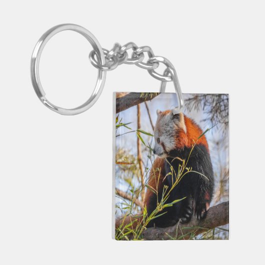 Rode panda sleutelhanger (Voorkant Links)