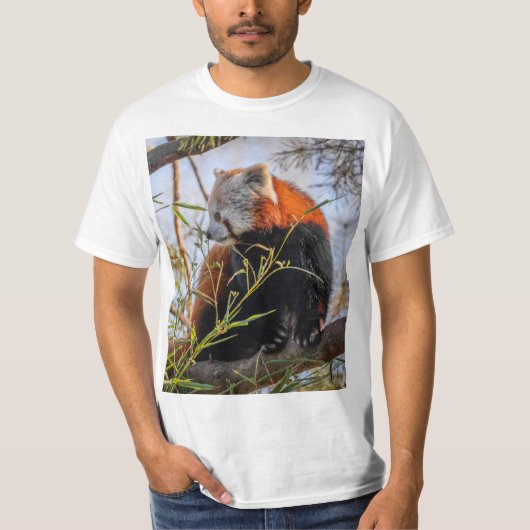 Rode panda t-shirt (Voorkant)