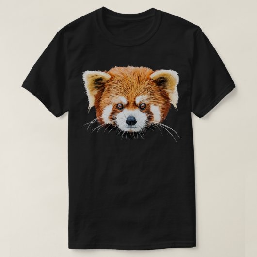 Rode panda t-shirt (Design voorkant)
