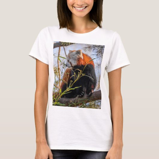 Rode panda t-shirt (Voorkant)