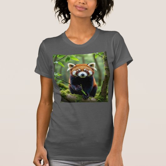 Rode panda t-shirt (Voorkant)