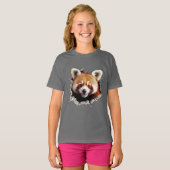 Rode panda t-shirt (Voorkant volledig)