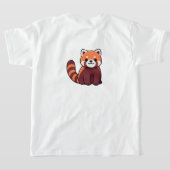 Rode panda t shirt ontwerp (Laag Achter)