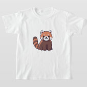 Rode panda t shirt ontwerp (Laagn)