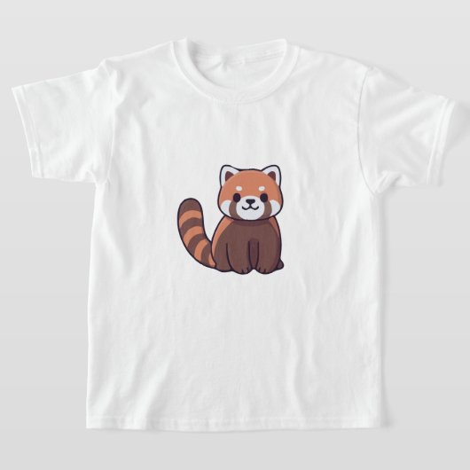 Rode panda t shirt ontwerp (Laagn)
