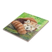 Rode panda tegeltje (Zijkant)