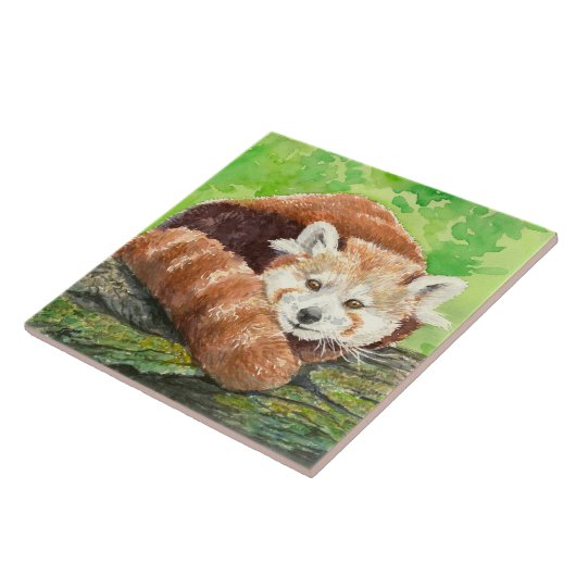 Rode panda tegeltje (Zijkant)