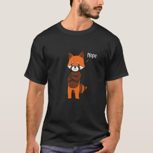 Rode Panda tegenstemmer Nee T-shirt