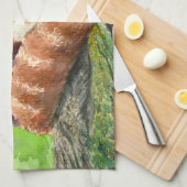 Rode panda theedoek (Quarter Fold)