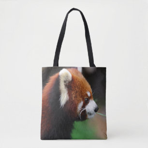 Rode panda tote bag