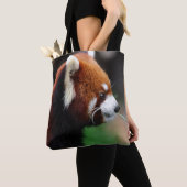 Rode panda tote bag (Dichtbij)