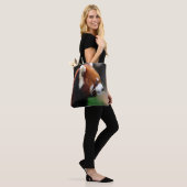 Rode panda tote bag (Op model)