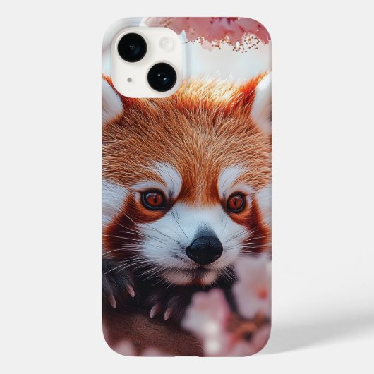 Rode panda tussen de kersenbloesems Case-Mate iPhone case (Achterkant)