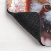 Rode panda tussen de kersenbloesems muismat (Hoek)