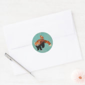 Rode Panda & Uil Sticker (Envelop)