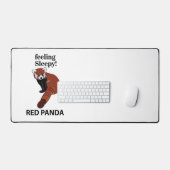 Rode Panda Voel je slaperig Grappig Rode Panda Bureaumat (Keyboard & Muis)
