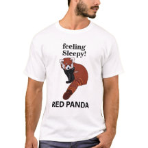 Rode Panda Voel je slaperig Grappig Rode Panda