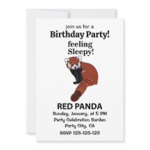 Rode panda voelen slaperig grappig rode panda verj