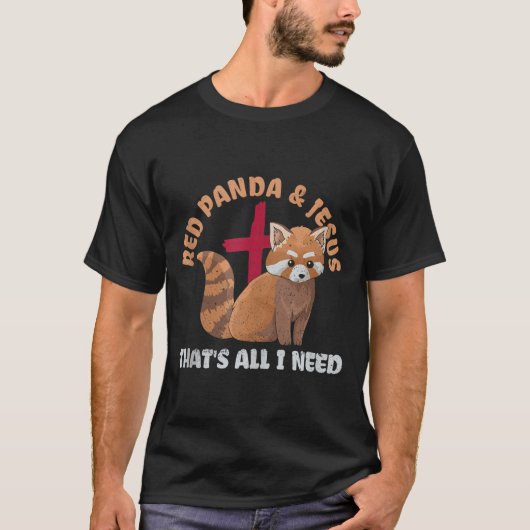 Rode Panda voor een Rode Panda-expert T-shirt (Voorkant)