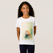 Rode Panda Vreedzame Zaligheid T-shirt (Voorkant volledig)