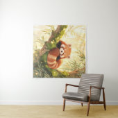Rode panda wandkleed (In Situ (horizontaal))