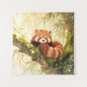 Rode panda wandkleed (Voorkant)