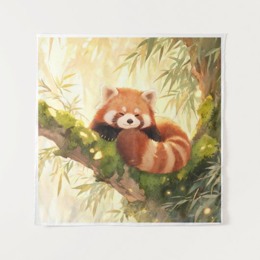 Rode panda wandkleed (Voorkant)