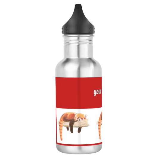 Rode panda waterfles, afgekoeld waterfles  (Links)