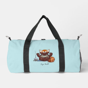 Rode Panda Yoga Leraar Accessoires Dier Kunstwerk Plunjezak