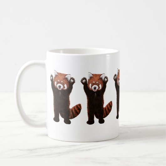 Rode Pandabeer Mok (Links)