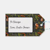 Rode panda's in het Zwarte Woud Cadeaulabel (Voorkant (Horizontaal))