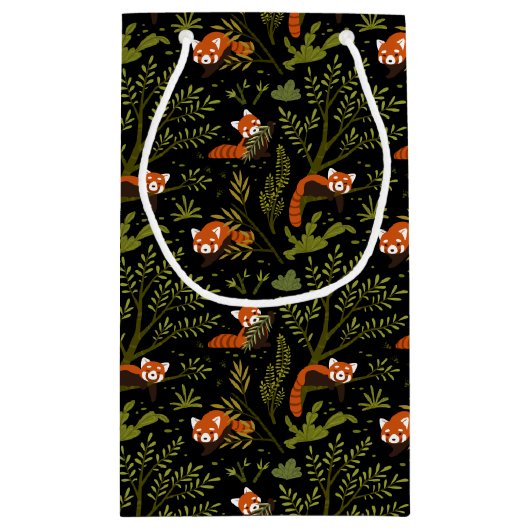 Rode panda's in het Zwarte Woud Klein Cadeauzakje (Achterkant)