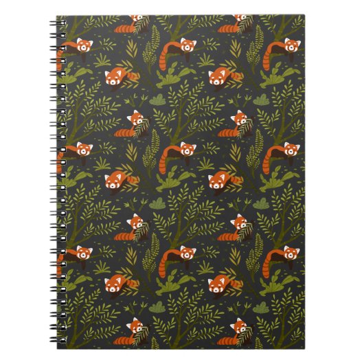 Rode panda's in het Zwarte Woud Notitieboek (Voorkant)