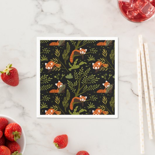 Rode panda's in het Zwarte Woud Servet (Insitu)