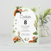 Rode panda's in het Zwarte Woud Verjaardag Kaart (Staand voorkant)