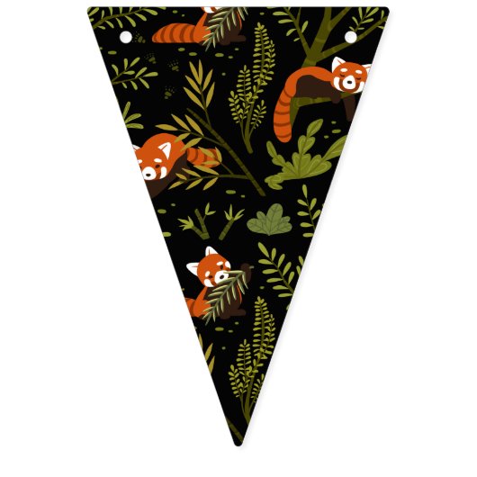 Rode panda's in het Zwarte Woud Vlaggetjes (Eerste vlag)