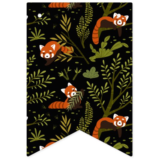 Rode panda's in het Zwarte Woud Vlaggetjes (Eerste vlag)