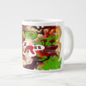 Rode panda's zijn cool grote koffiekop (Voorkant rechts)