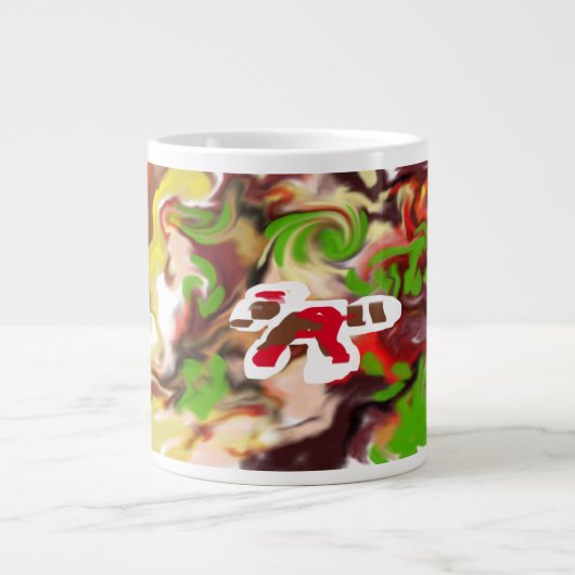 Rode panda's zijn cool grote koffiekop (Voorkant)