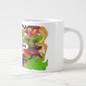 Rode panda's zijn cool grote koffiekop (Rechts)