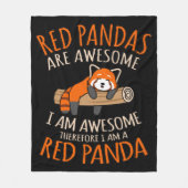 Rode panda's zijn Geweldige paardepest Panda Lover Fleece Deken (Voorkant)