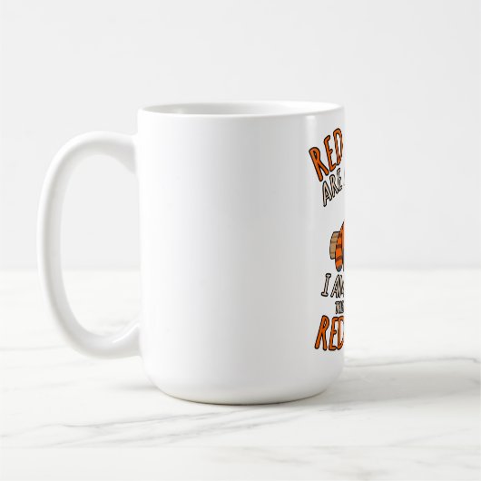 Rode panda's zijn Geweldige paardepest Panda Lover Koffiemok (Links)