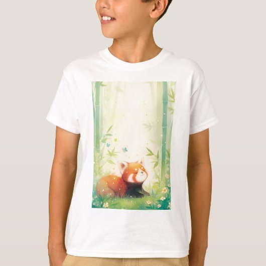 Rode Pandasanctuary T-shirt (Voorkant)