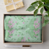 Rode pansies groene kom en achtergrond tissuepapier (Geschenk)
