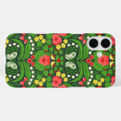 Rode pansies, vogels en vlinders Case-Mate iPhone case (Achterkant (horizontaal))