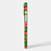 Rode pansies, vogels en vlinders Case-Mate iPhone case (Achterkant / Links)