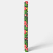 Rode pansies, vogels en vlinders samsung galaxy hoesje (Linkerkant)