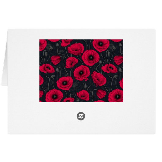 Rode papaver (Achterkant Horizontaal)