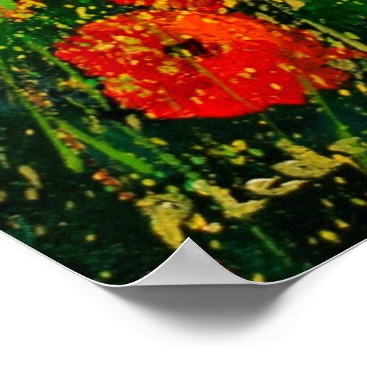 rode papaver 45 poster (Hoek)