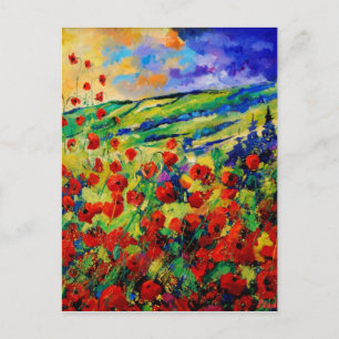 rode papaver 78 briefkaart